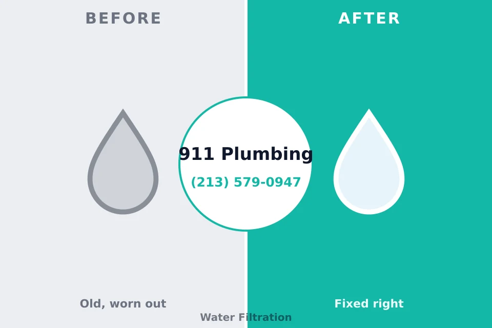 Before and after: plumbing repair Pioneer, OH